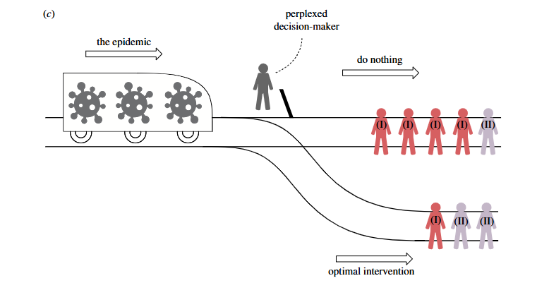 Ethical dilemma arises from optimizing interventions for epidemics in heterogeneous populations